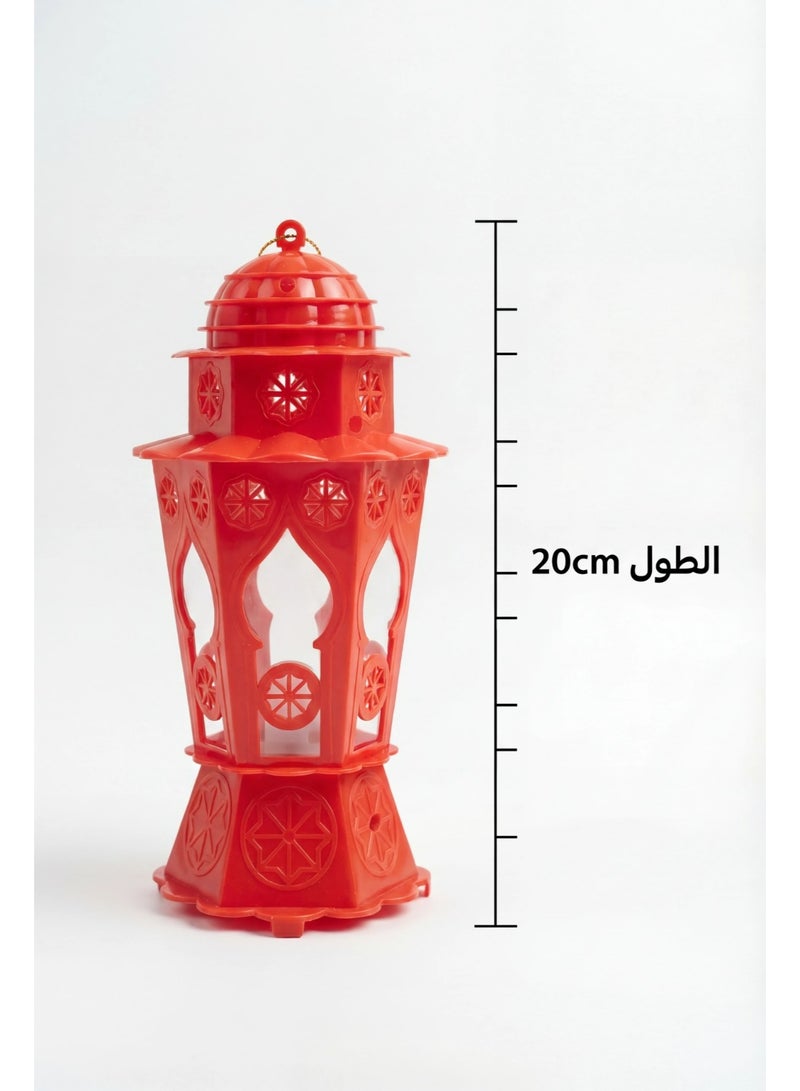 فانوس رمضان للأطفال مزود بإضاءة وأغاني - فانوس موسيقي 20 سم لزينة وهدايا رمضان - Image 2